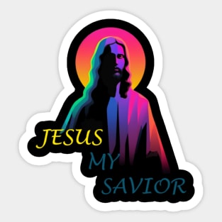 jesus my savior Sticker